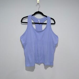 ATHLETA Women's 1X Lavender Seamless Racerback Cropped‎ Workout Tank Top